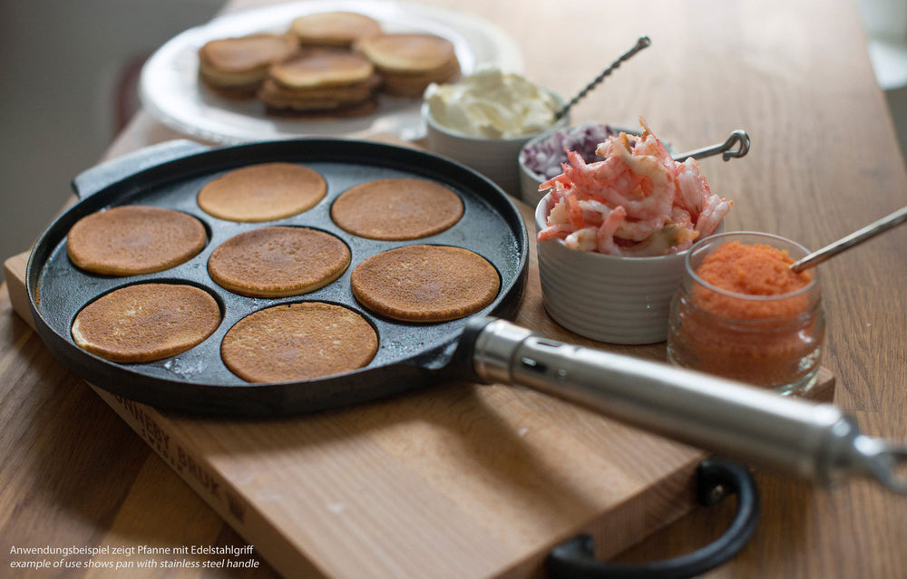 Petite crêpière en fonte émaillée