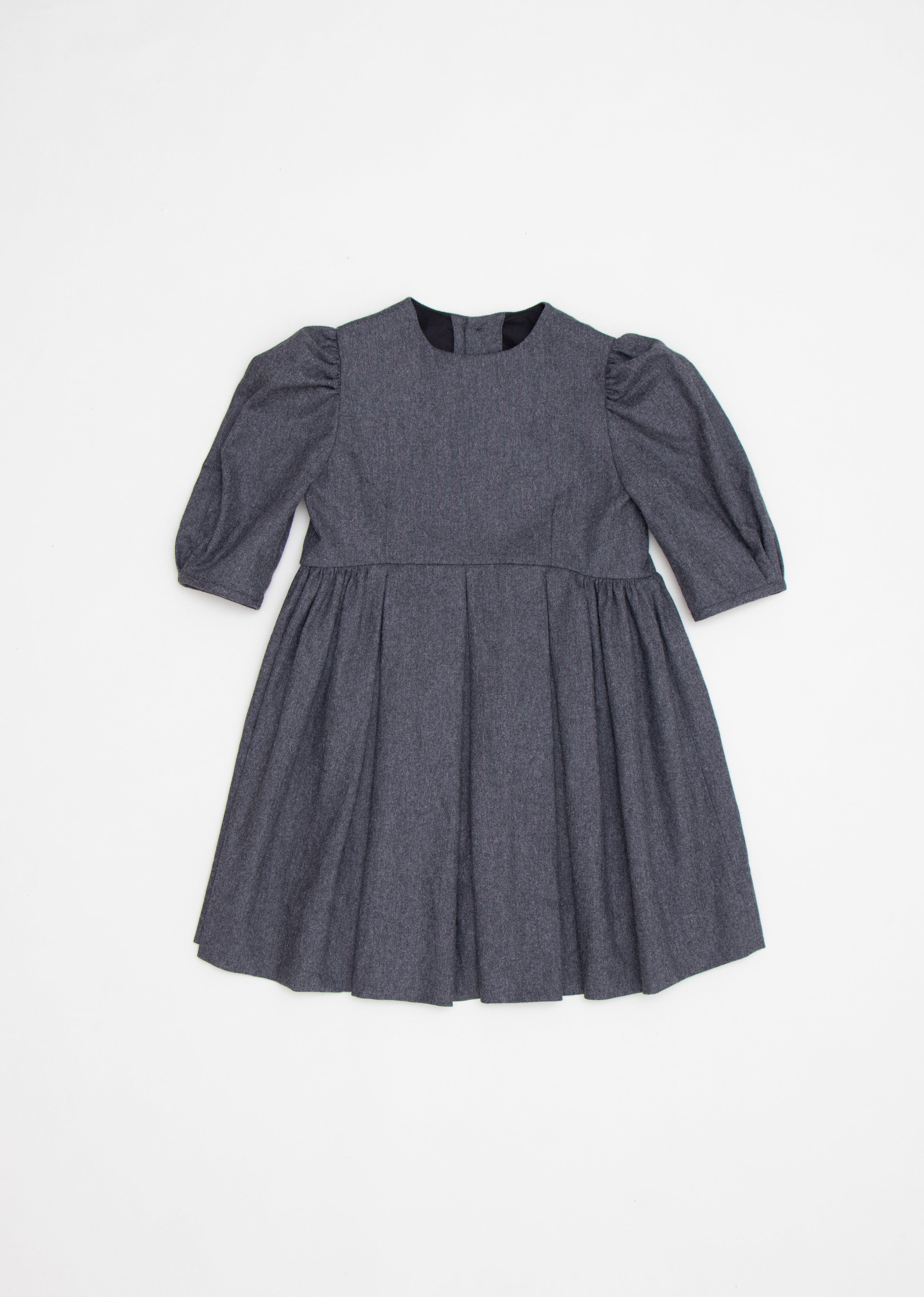 BOGDA GIRL DRESS - CHARCOAL MELANGE - CARAMEL JAPAN product image