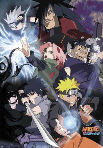 Naruto Shippuden - Photo Team 7 Framed poster