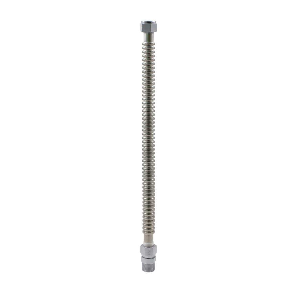 3/4 in. FIP x 3/4 in. MIP x 18 in. Stainless Steel Water Heater Connector