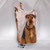 Amazing Airedale Terrier Dog Print Hooded Blanket