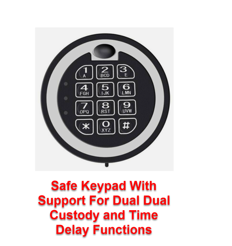 Dual custody and time delay keypad