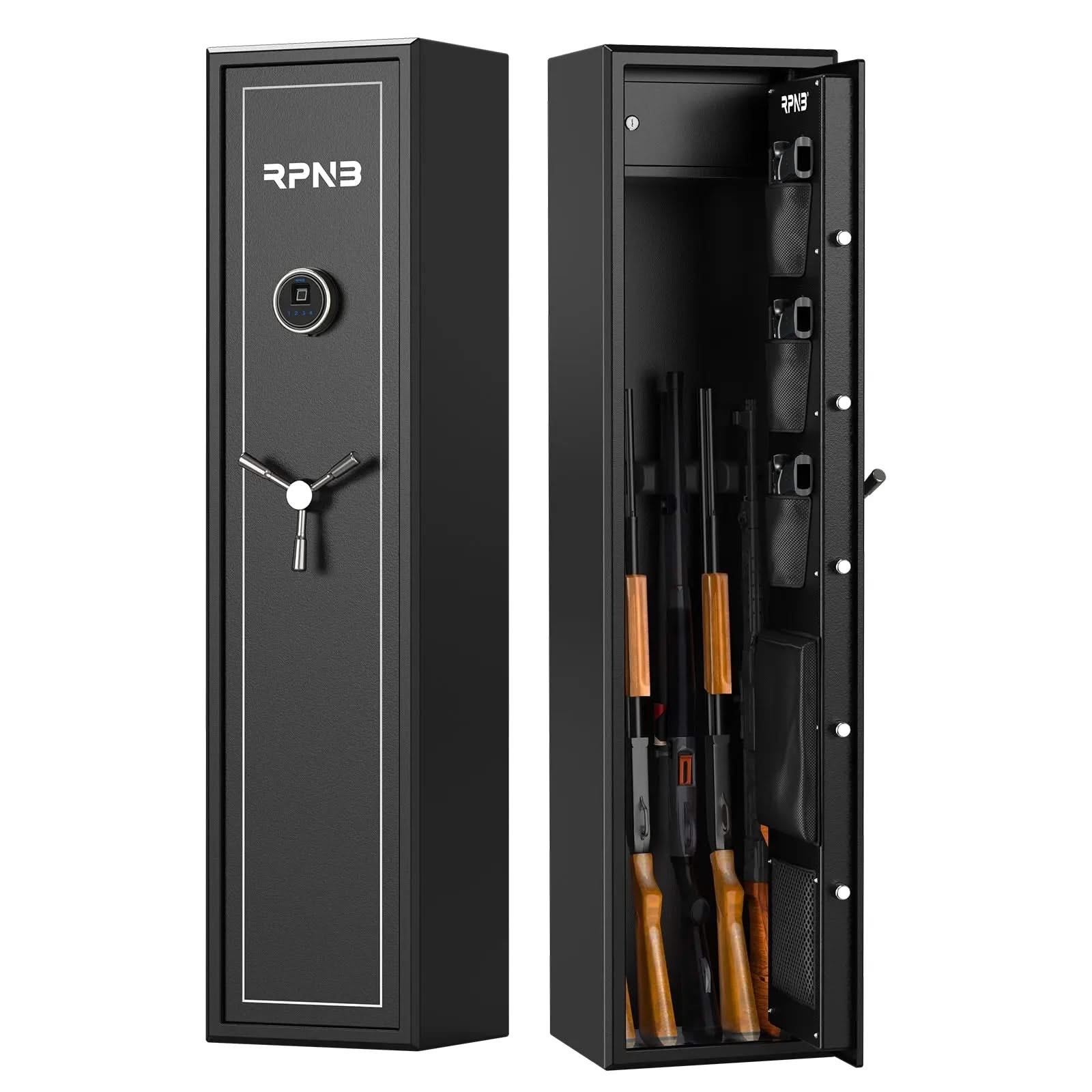 RPNB RP5FR | Biometric Rifle Safe with Keypad, 5 Rifle Capacity--Item# 12255