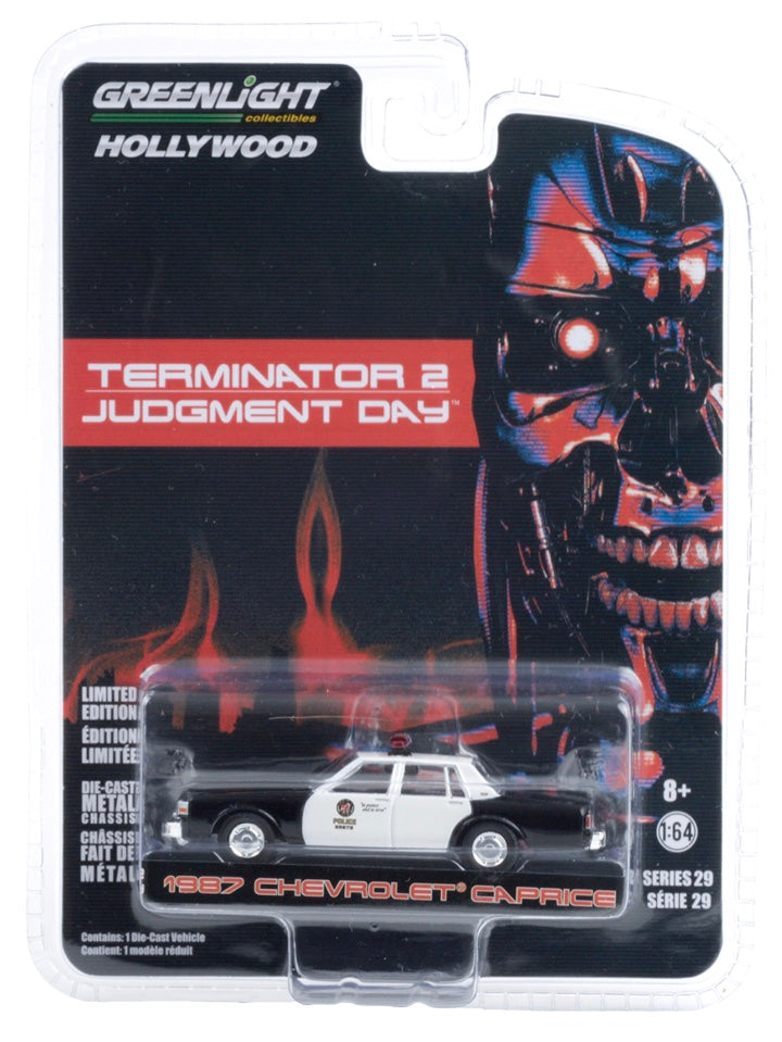 Greenlight 1:64 Terminator 2 die cast 1987 Chevy Caprice Police Car ...