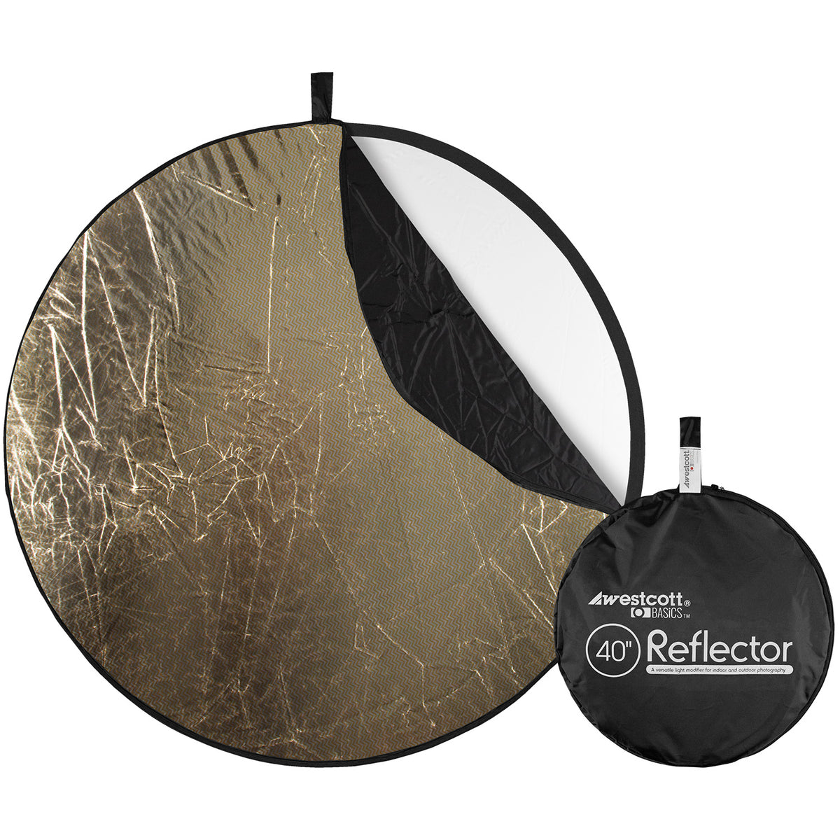 Collapsible 5-in-1 Reflector with Gold Surface (40)