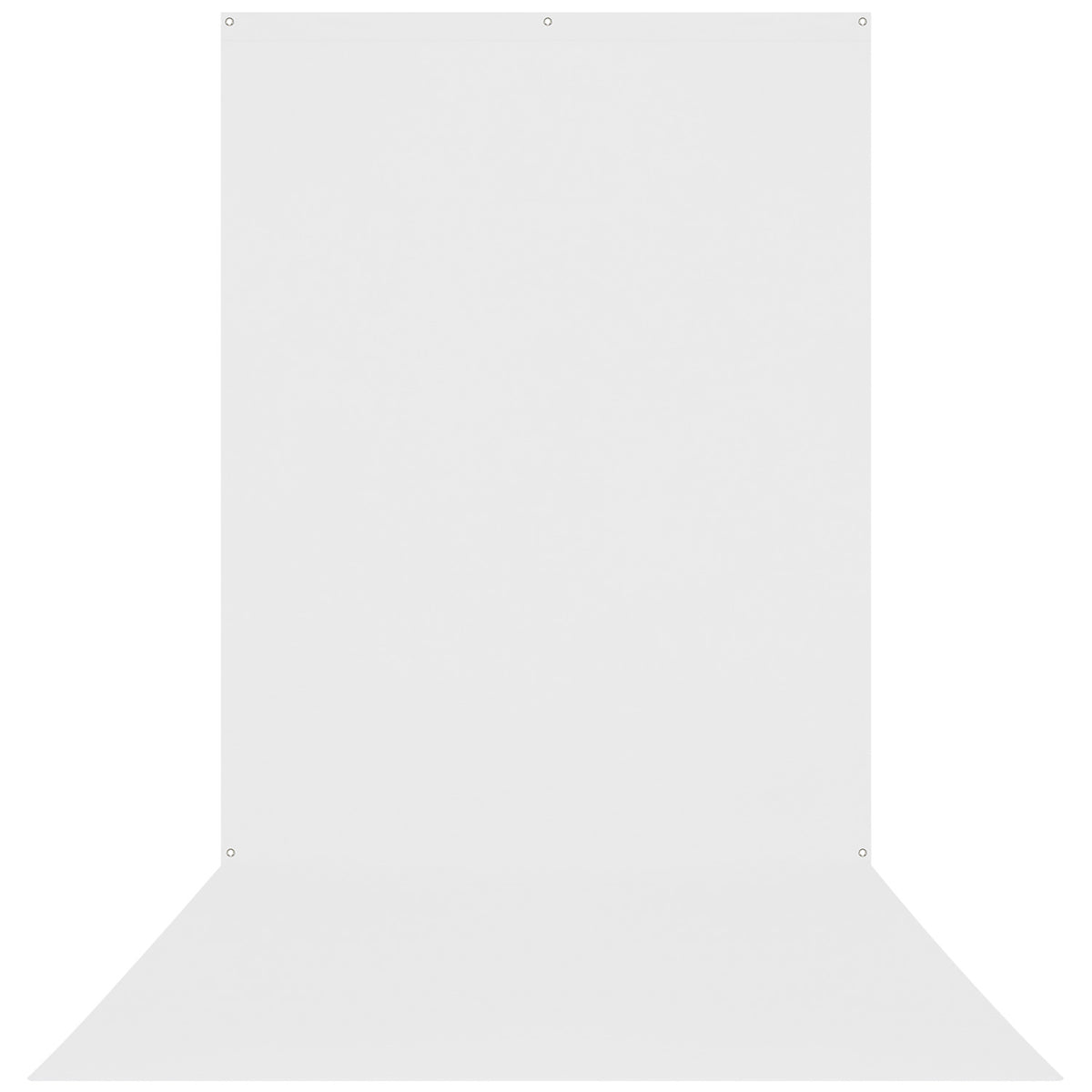 X-Drop Sweep Backdrop - White Matte Vinyl (5' x 12')