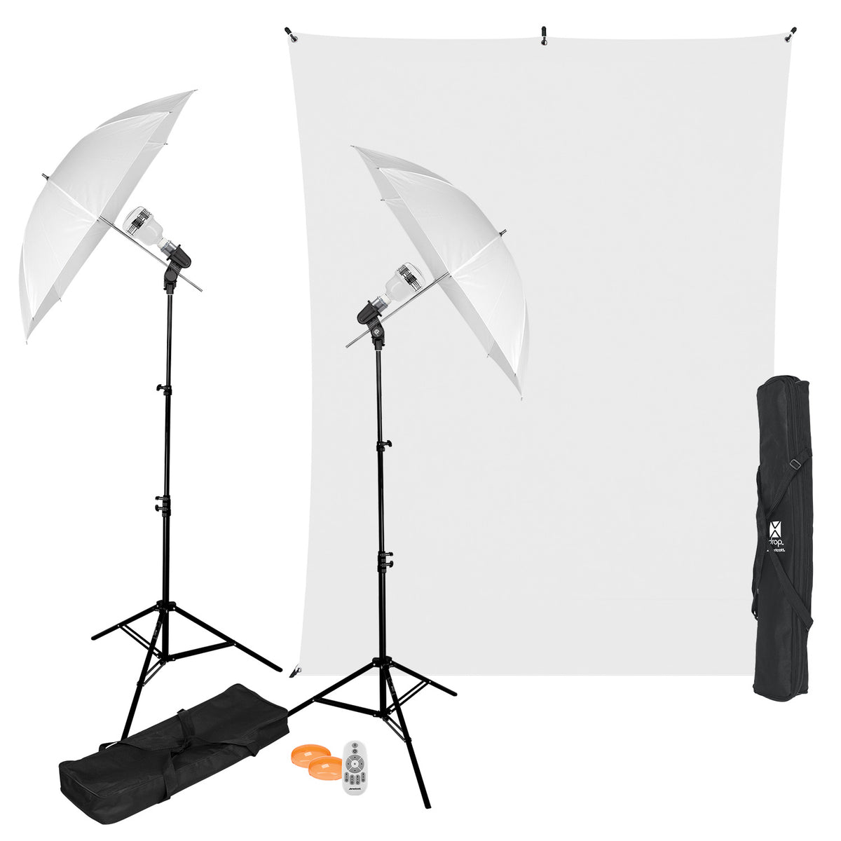 Ring Light Kit with X-Drop Backdrop & Stands