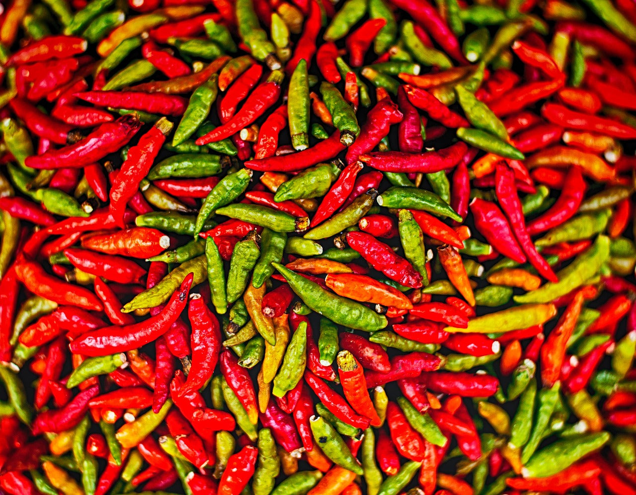 A close-up of chilli mirch