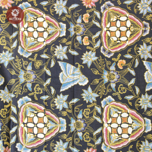 Abstract Design - Indonesian Premium Hand Stamped Batik Fabric – Batikku  Wonderland