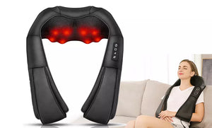 Shiatsu Neck & Shoulder Massager Deep Kneading Massage Pillow with Heat - OHB STORE