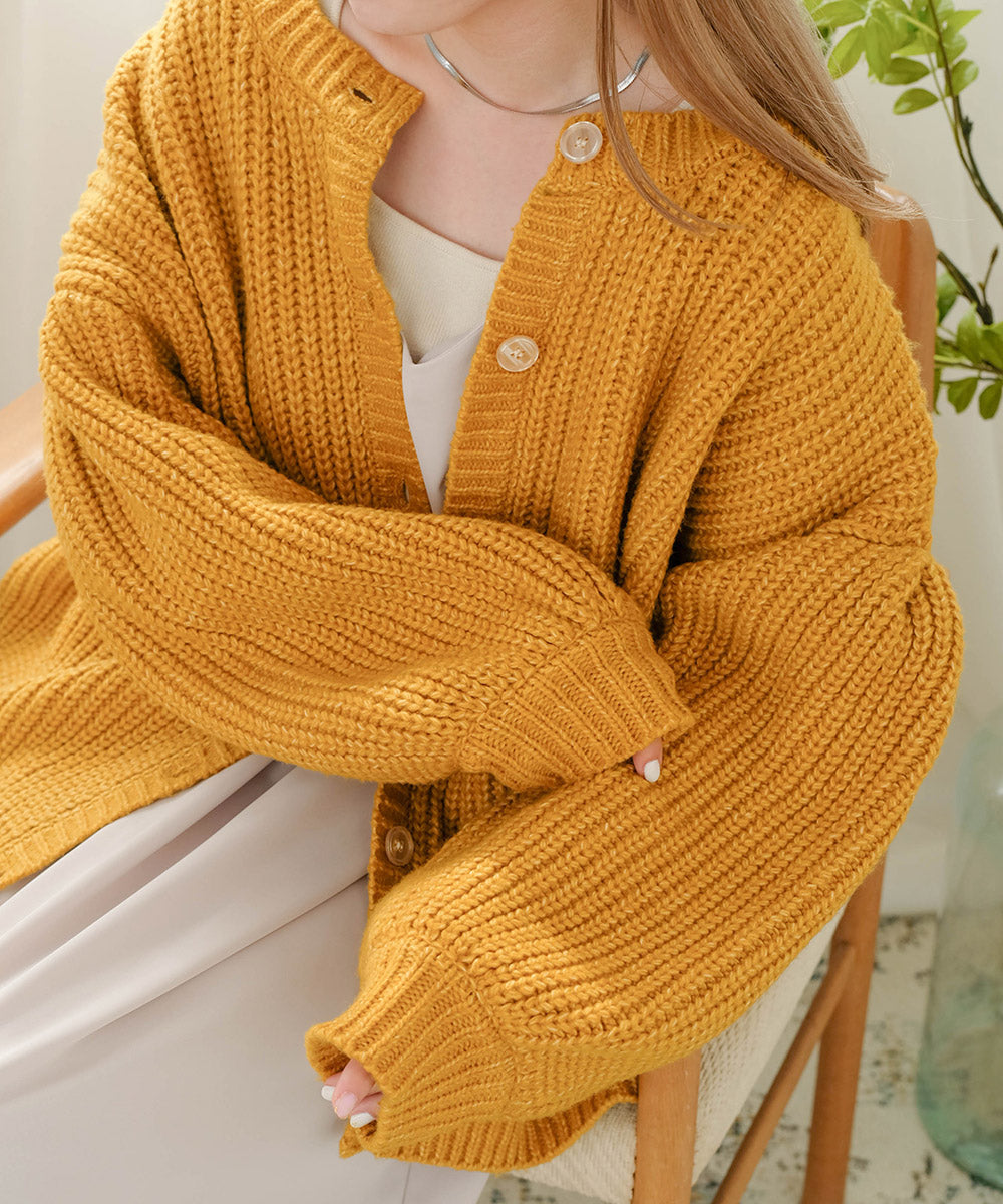 AMERI 2WAY MINI CABLE KNIT CARDIGAN ニット | endageism.com