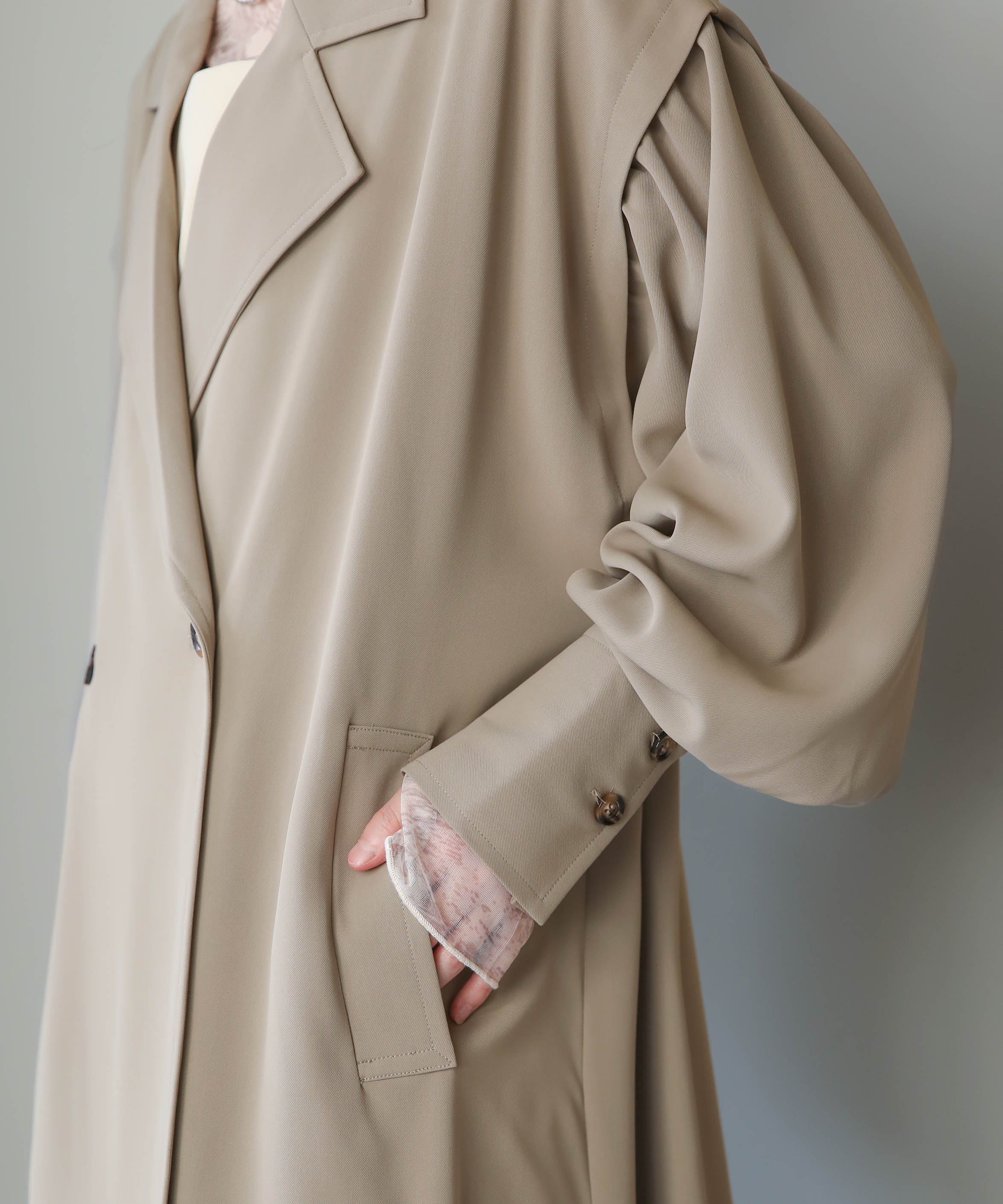 FLARE TRENCH COAT