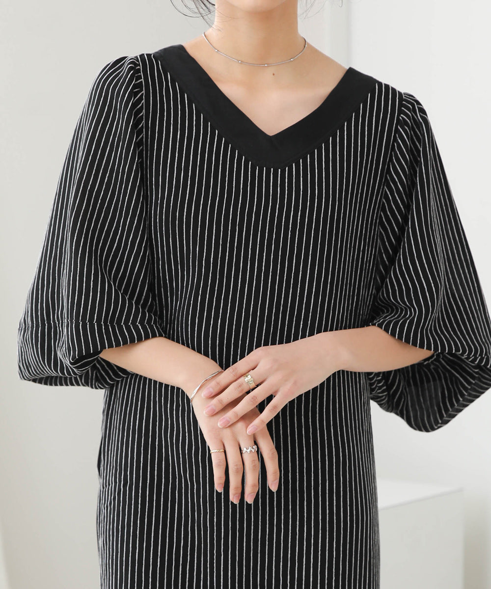 新品即完品】hyeon⋆ stripe flare onepiece-