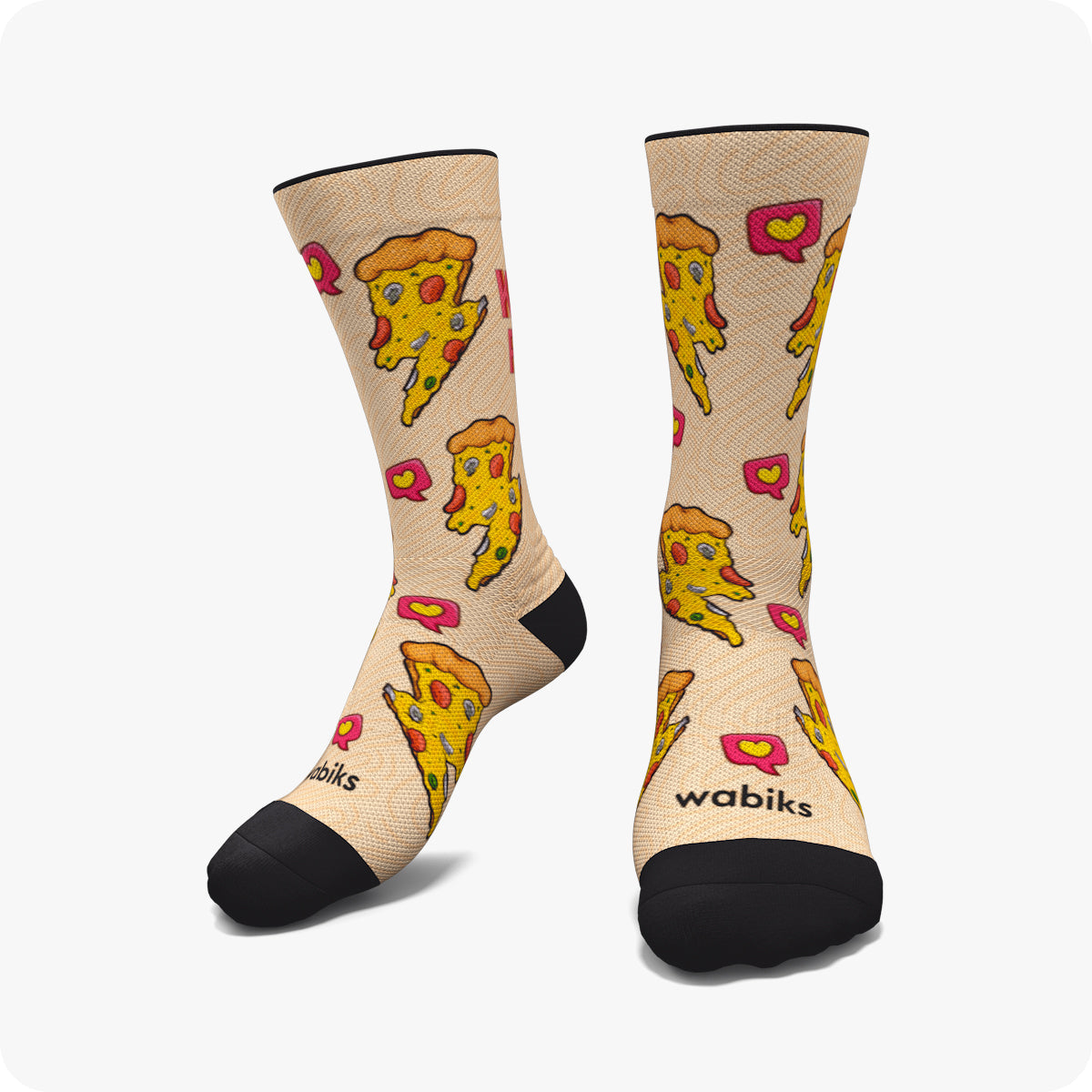 En riesgo Red de comunicacion cosecha Pizza Socks - Wabiks