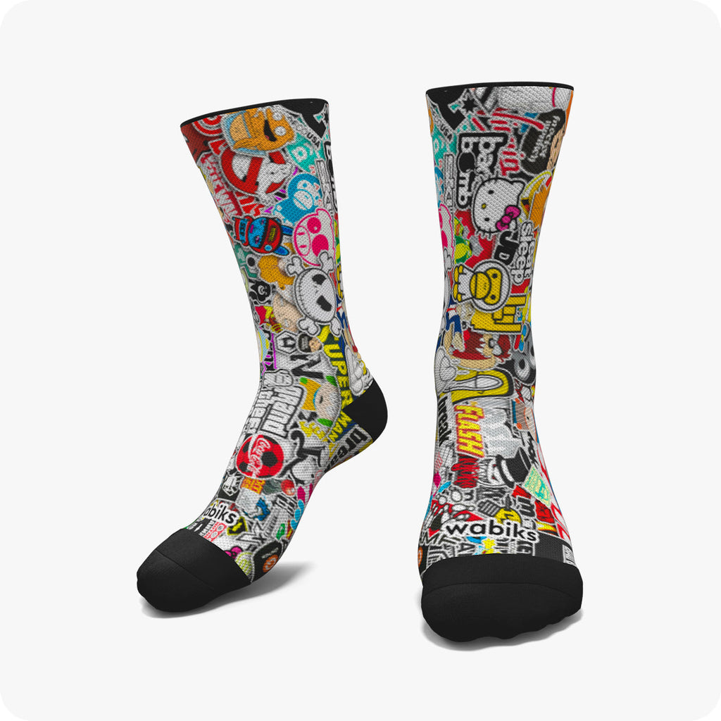 Calcetines divertidos para hombre, diseño de caca de unicornio