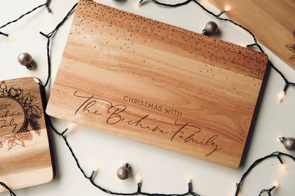 Personalised Christmas Chopping Board for Fun Personalised Gift Ideas