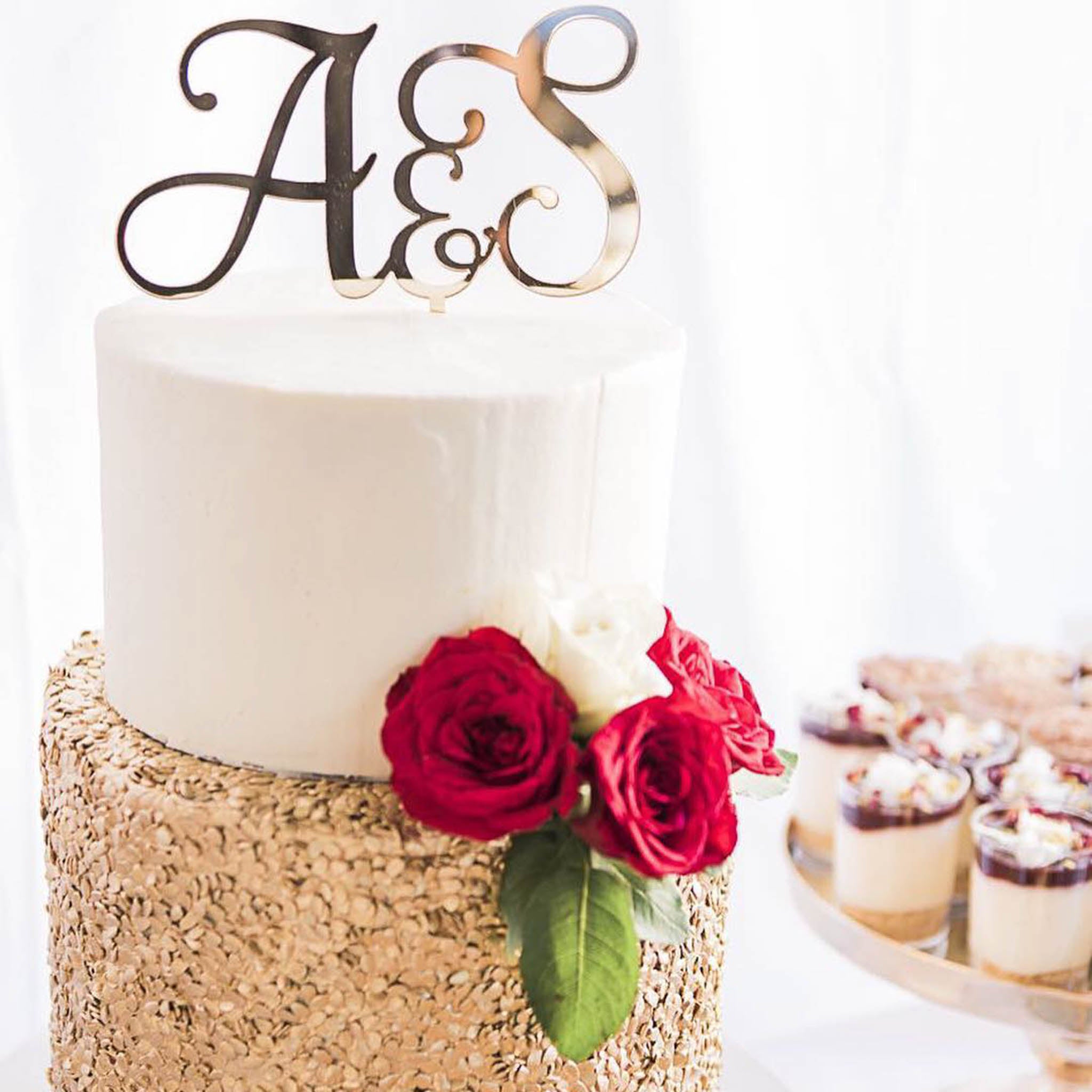 Geometric Wedding Cake Topper | Custom Cake Toppers Personalized | Mad -  designLEE Studio
