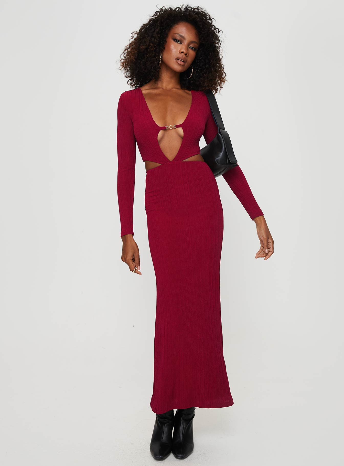 Everton Maxi Dress Burgundy