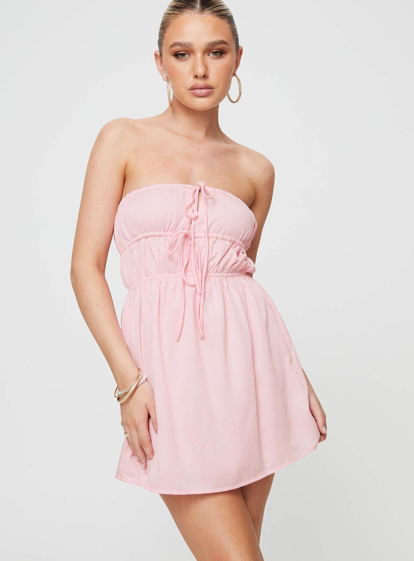 Blooming Mini Dress Pink