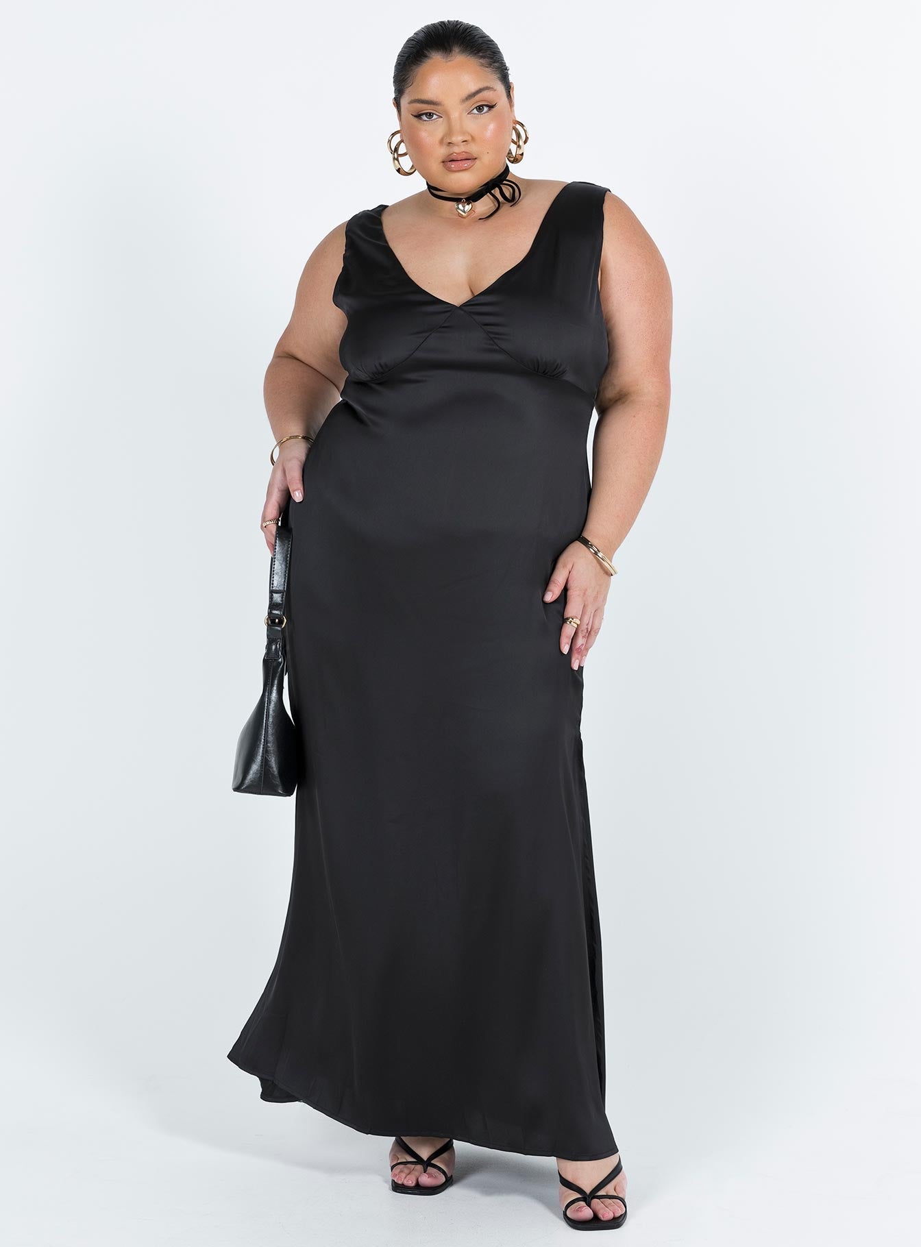 Lynsey Midi Dress Black Curve