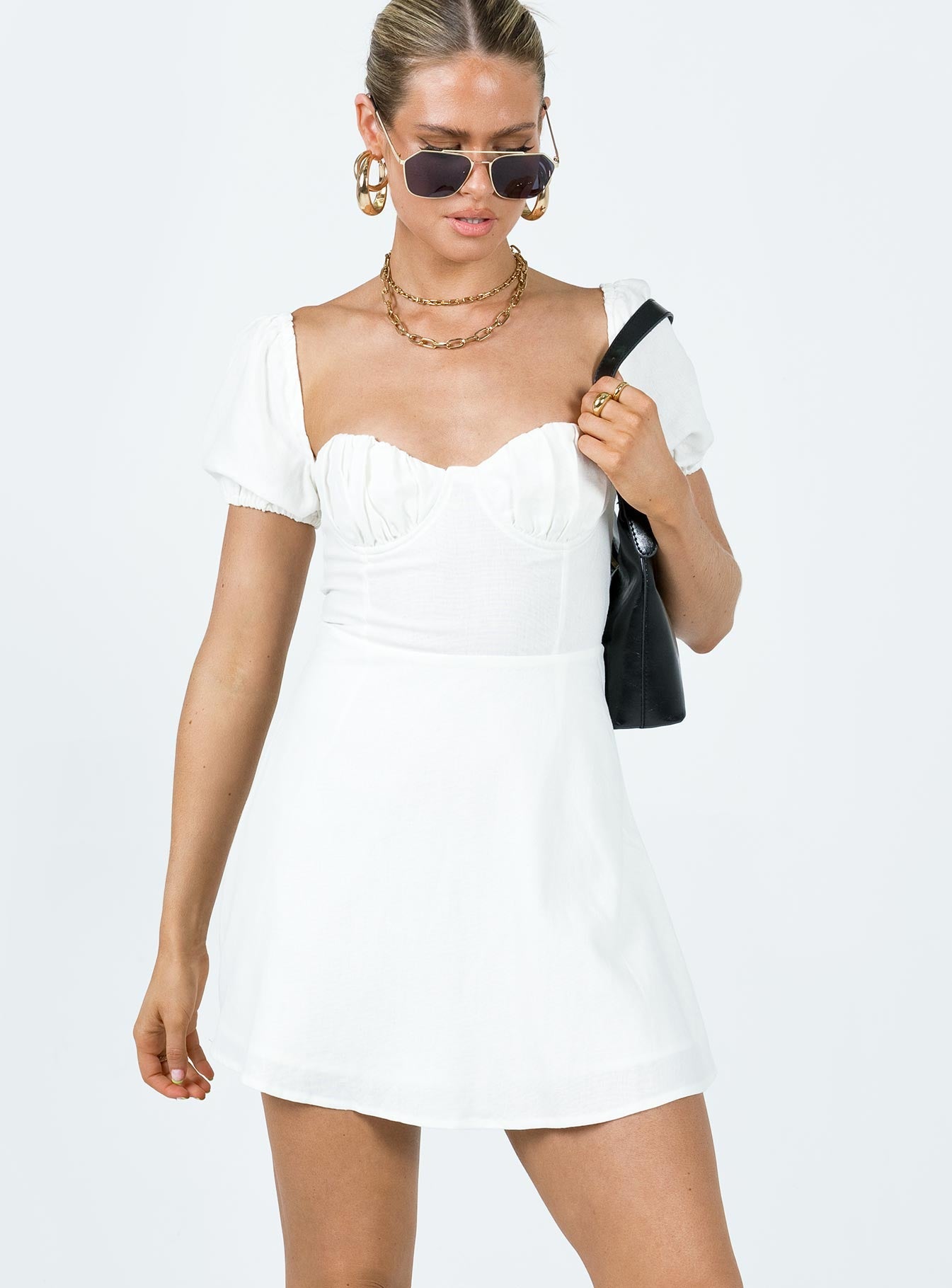 Milos Mini Dress White