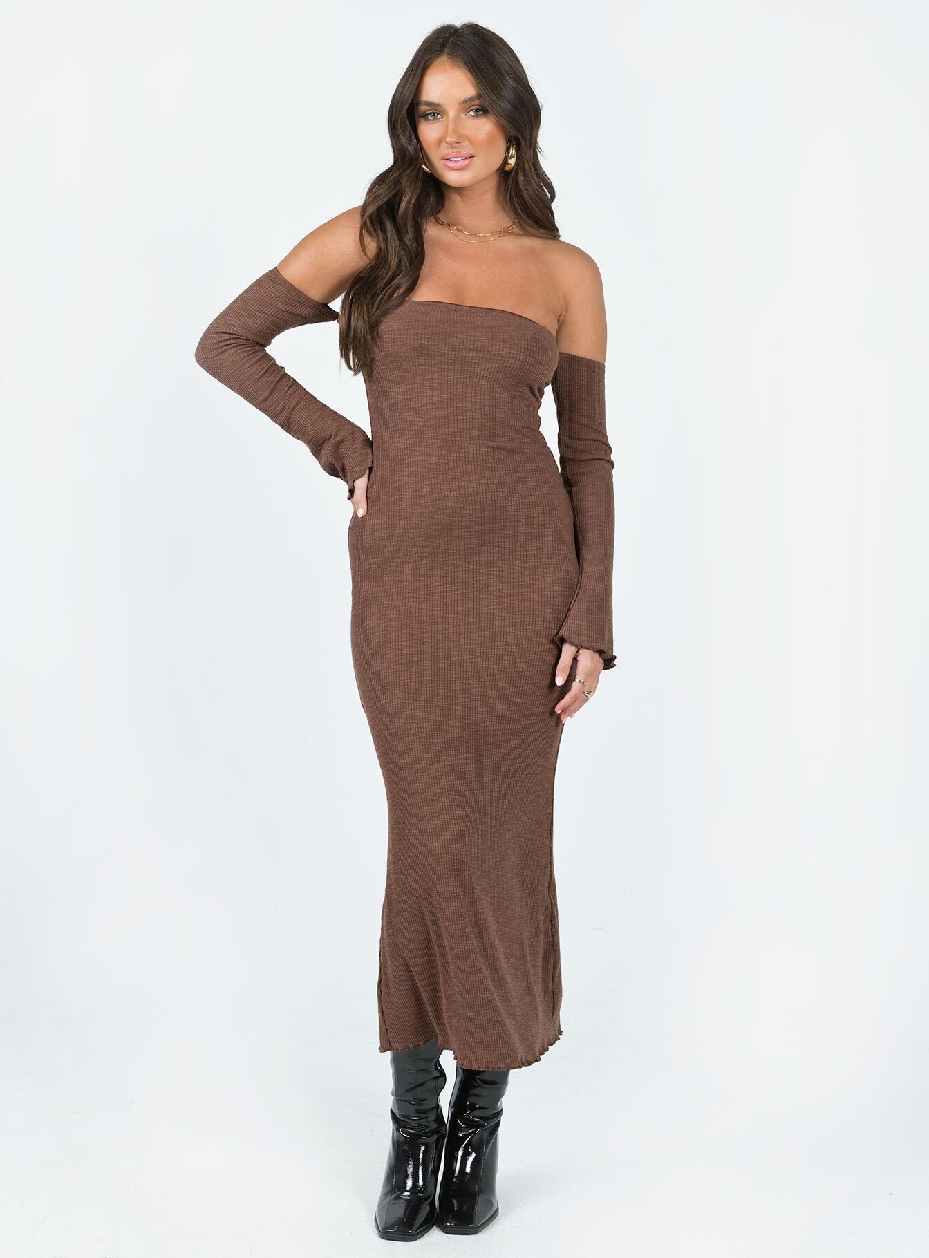 Calida Midi Dress Brown