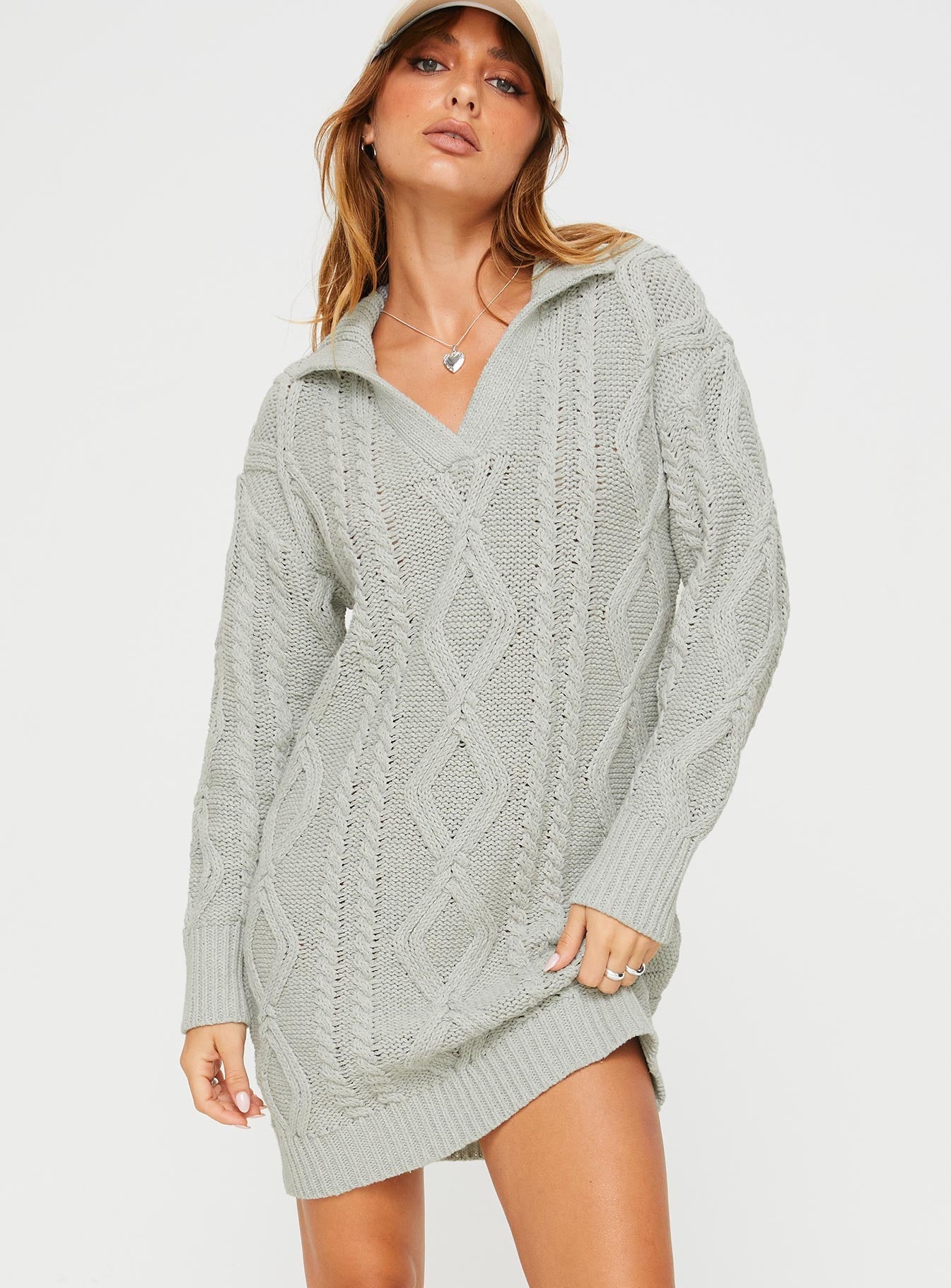 Cavanaugh Sweater Dress Grey Marle