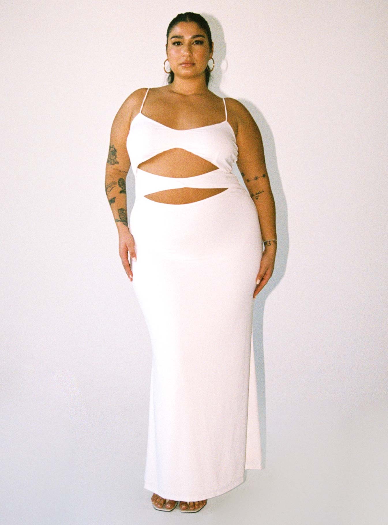 Maci Maxi Dress White Curve