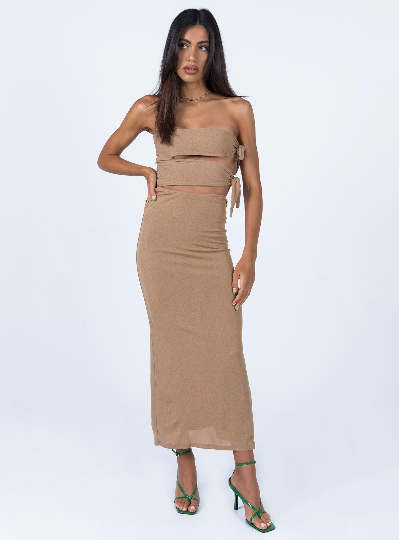 Catherine Maxi Dress Brown