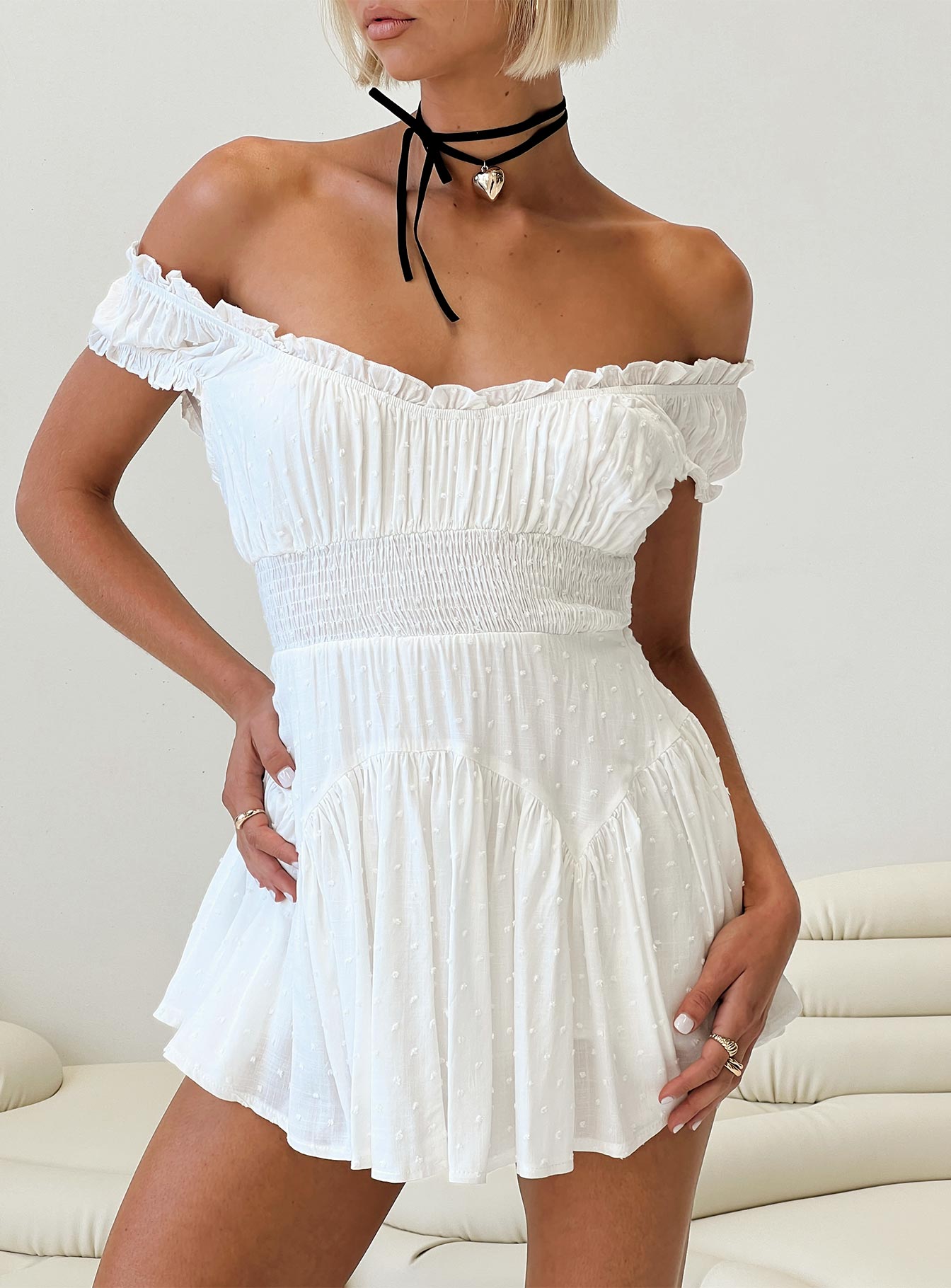 Anastasiya Mini Dress White