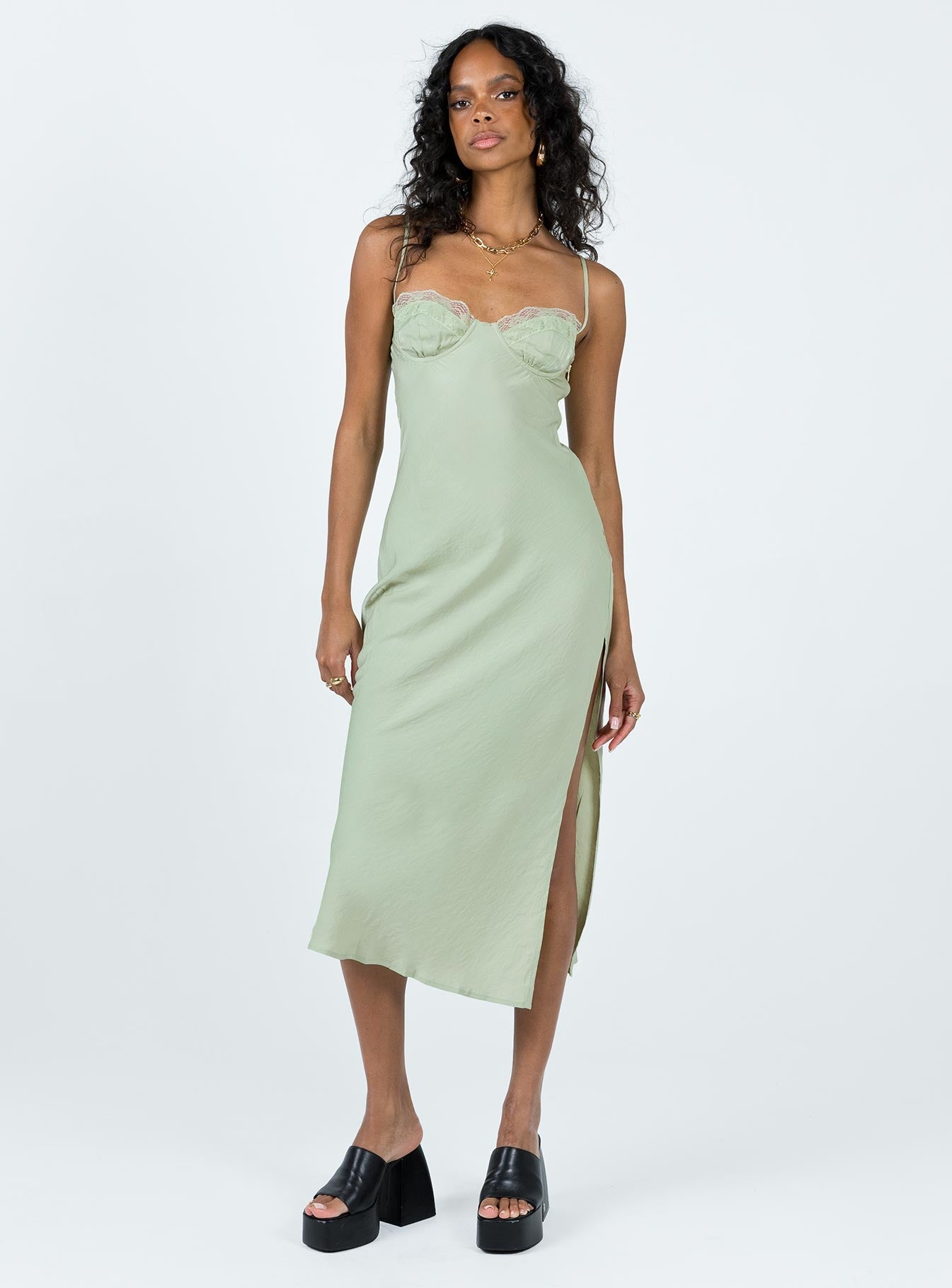 Hazel Midi Dress Sage