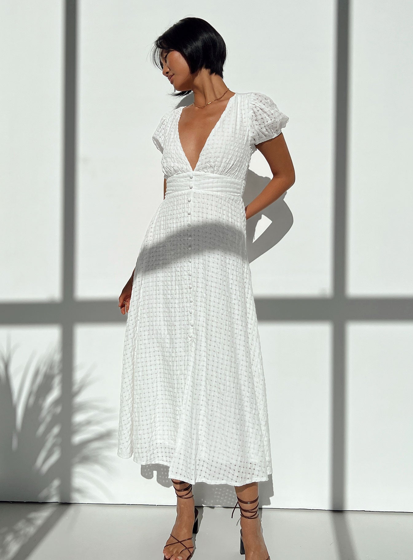 Attal Midi Dress White