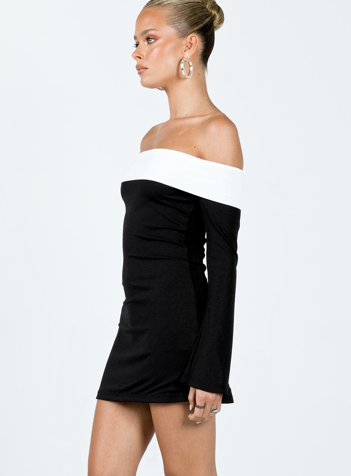 Anya Mini Dress Black / White