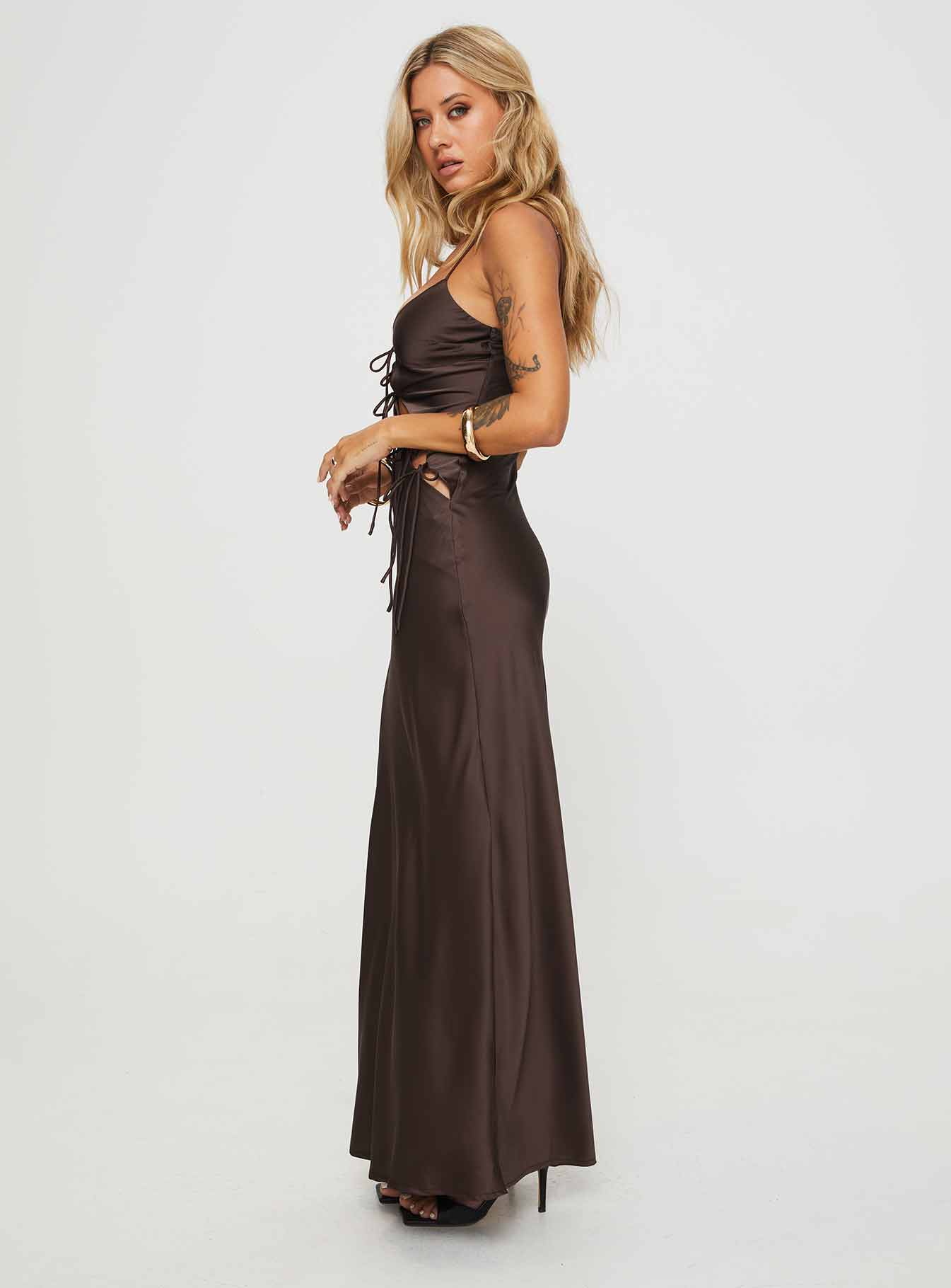 About A Girl Maxi Dress Chocolate