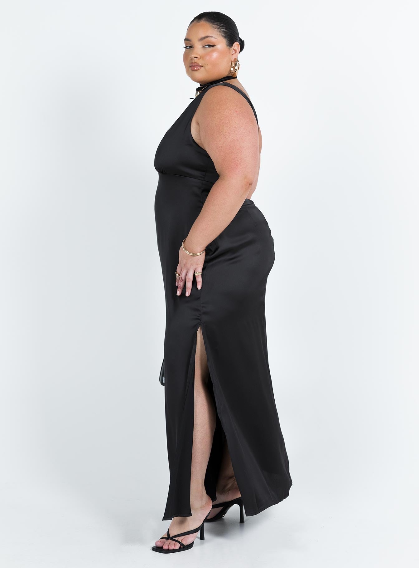 Lynsey Midi Dress Black Curve