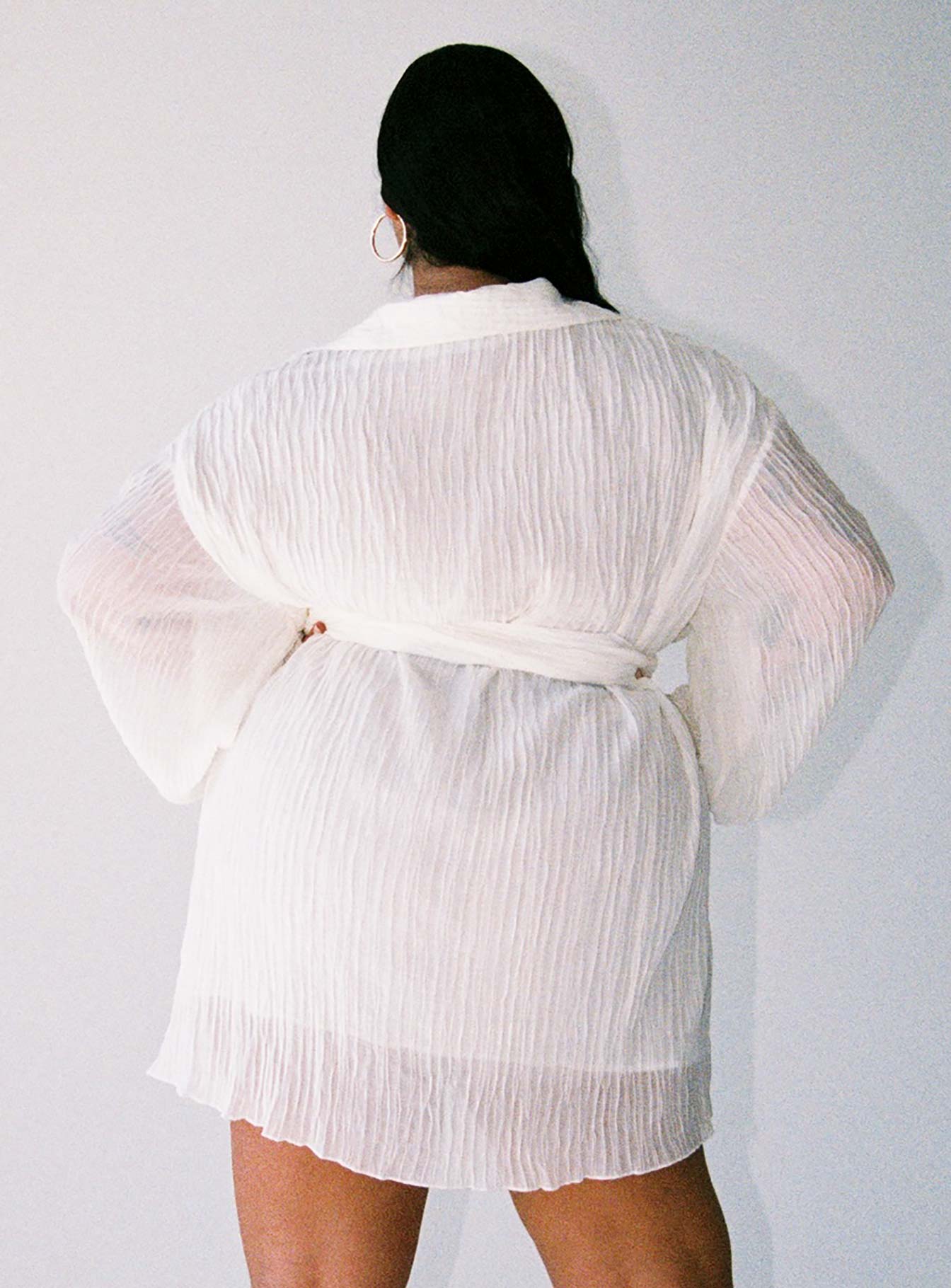 Tune In Shirt Dress White Curve