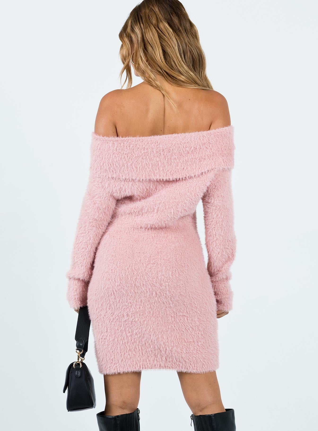 Mirrabrook Off The Shoulder Mini Dress Pink