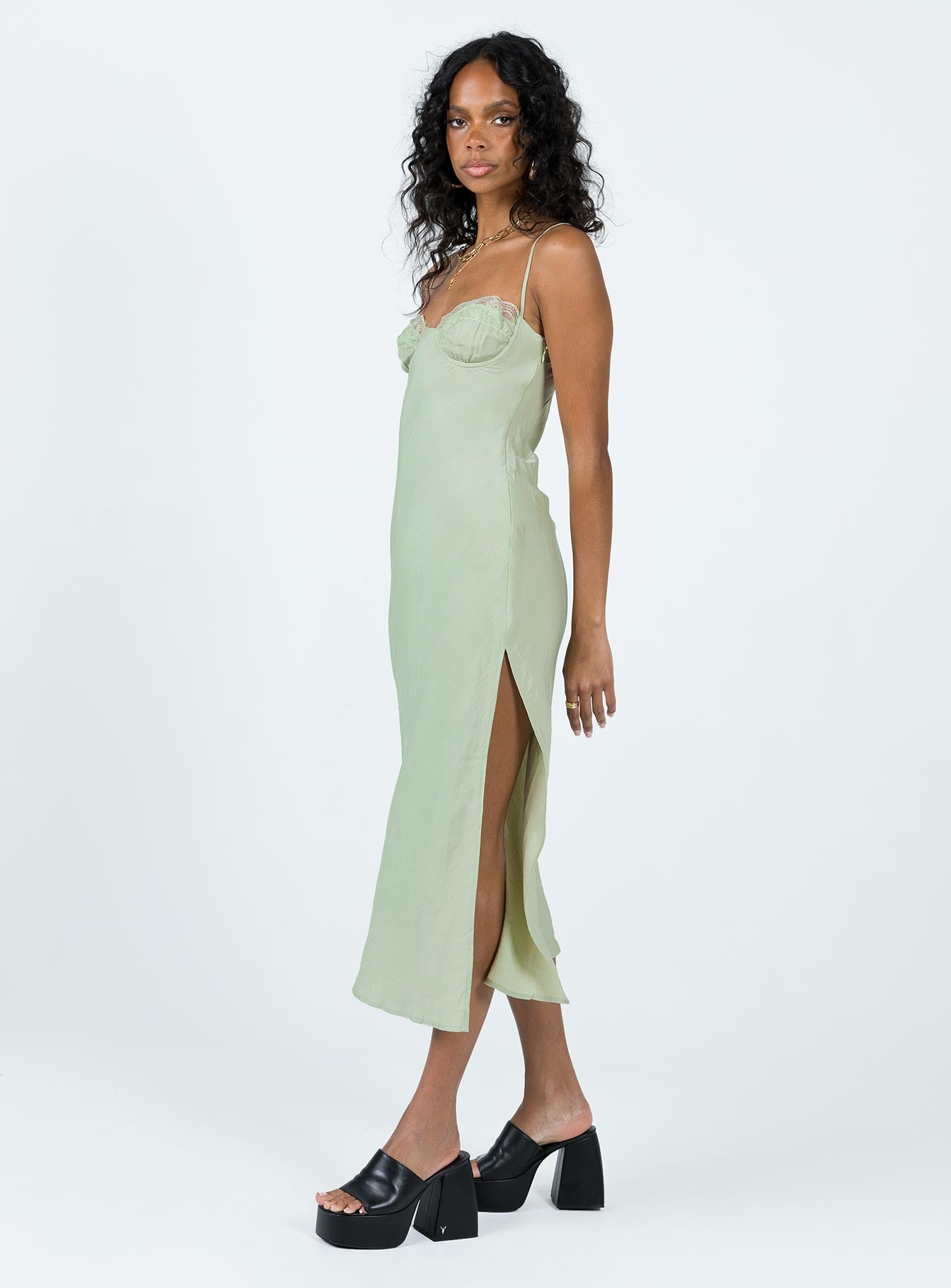 Hazel Midi Dress Sage