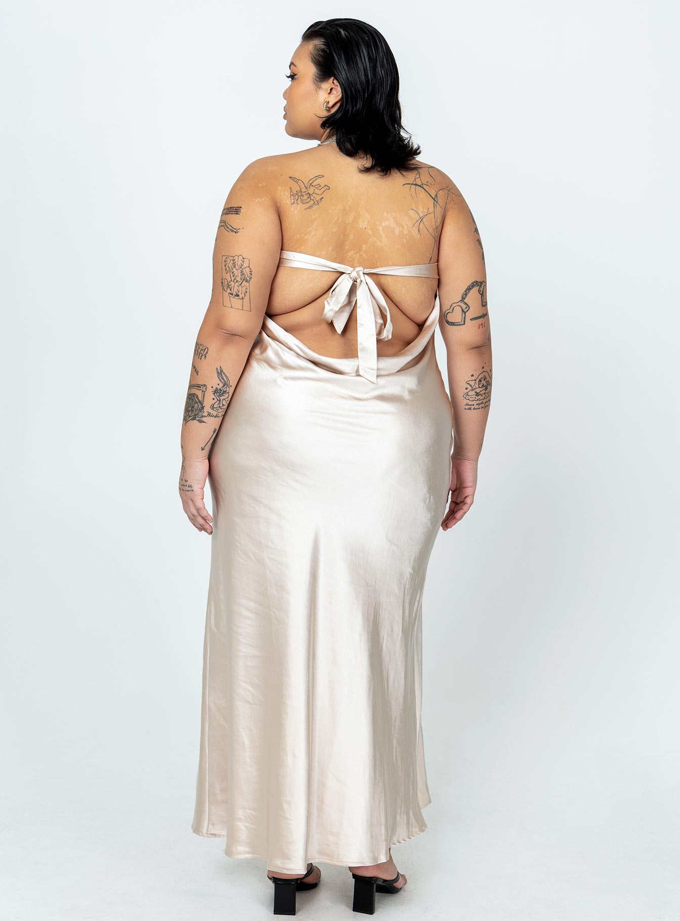 Haley Maxi Dress Champagne Curve