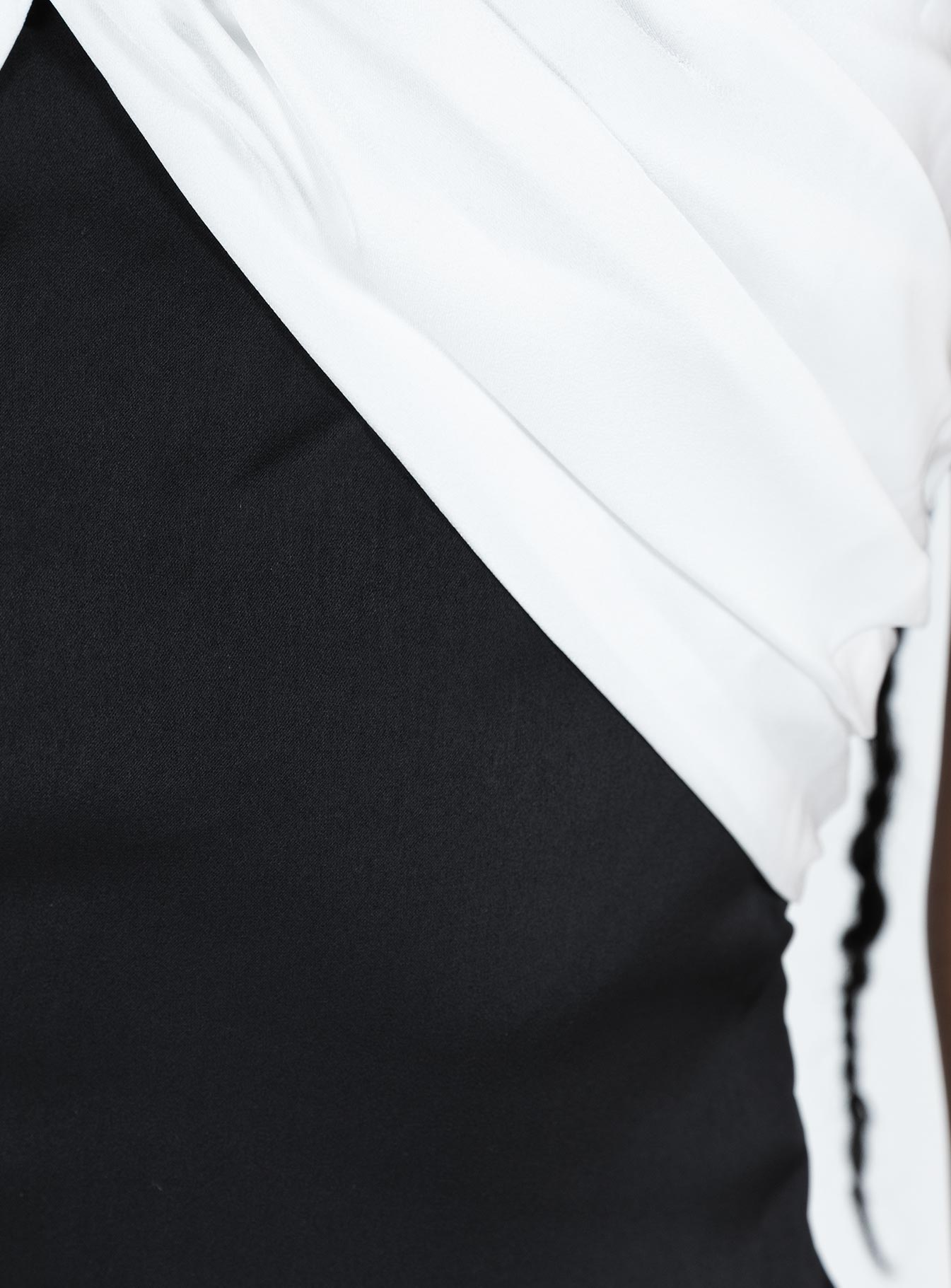 Irena Strapless Mini Dress Black / White