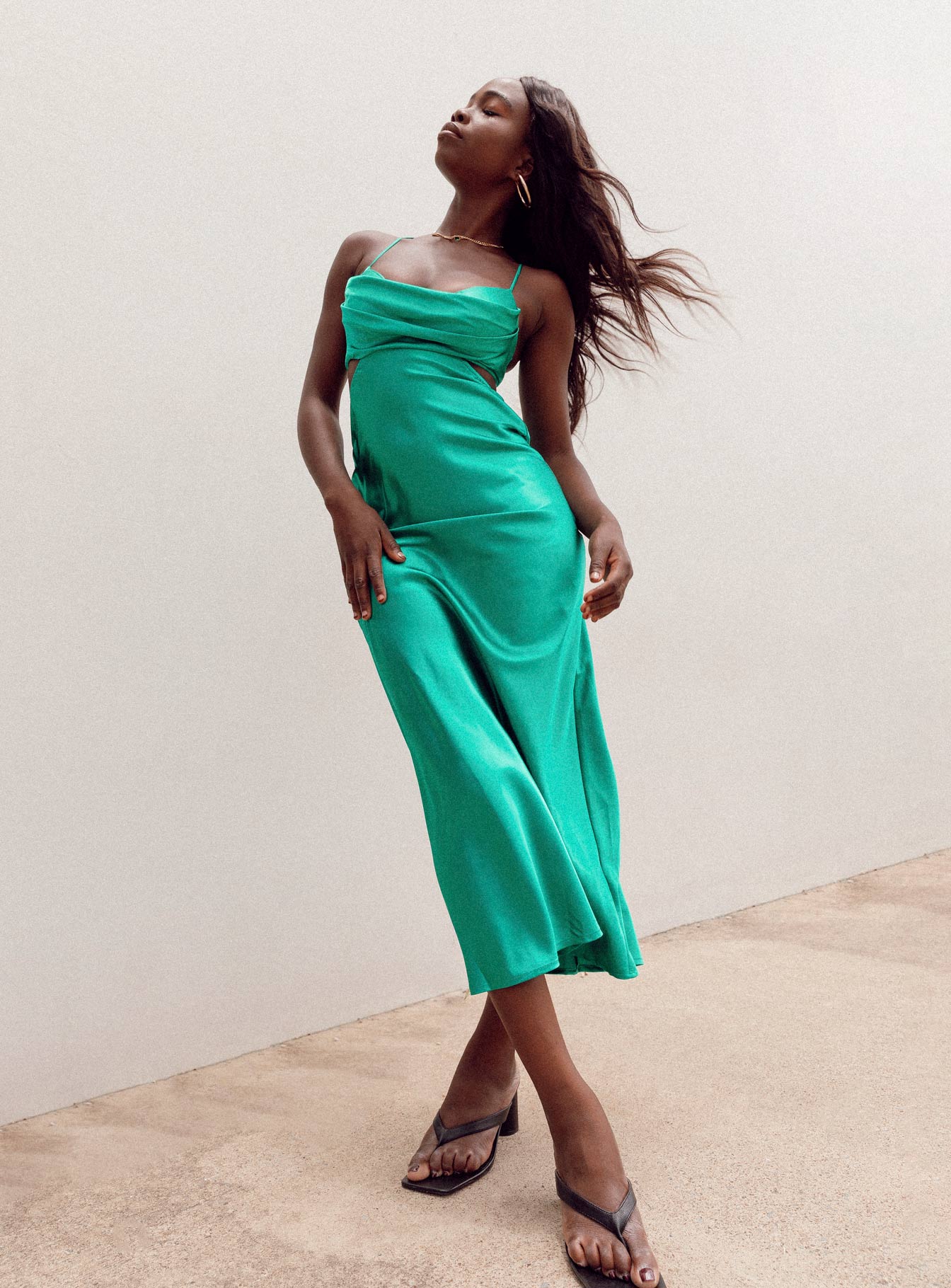 Giselle Midi Dress Green