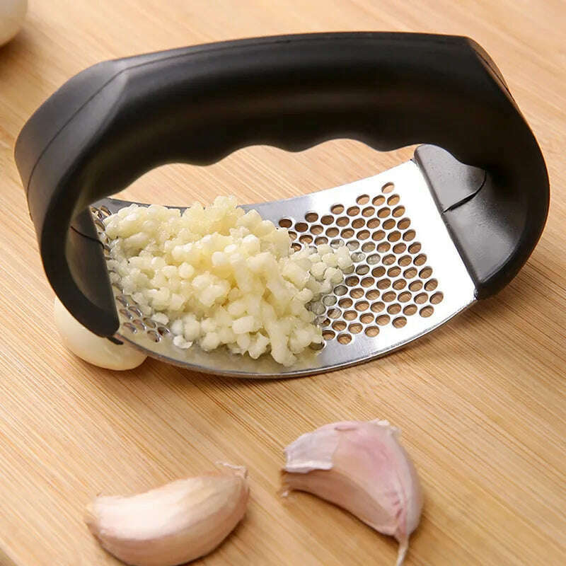 Garlic Press Stainless Steel Garlic Crusher Manual Garlic Ginger Rocker Crusher Kitchen Small Tool Accessories