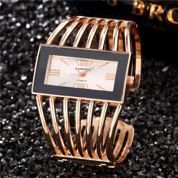 Women's Watches New Luxury Bangle Steel Bracelet Fashion Rectangle Small Dial Ladies Quartz Wristwatches Clock Relogio Feminino