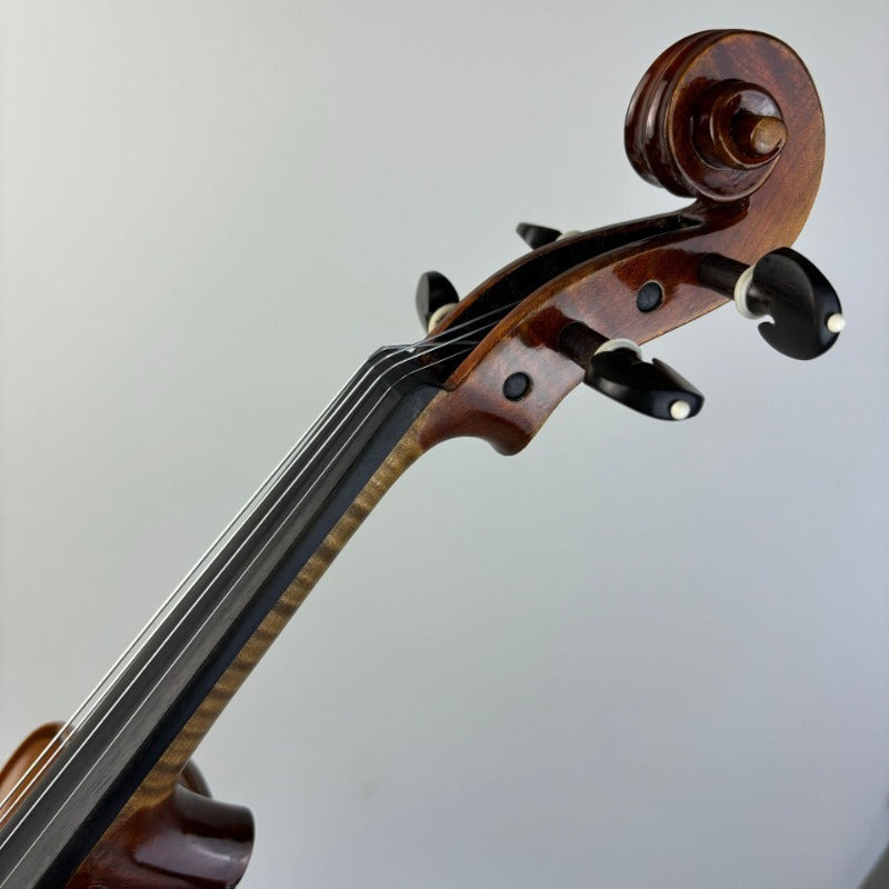 Professional Tiger Pattern Solid Wood Violin with Premium Oil Varnish Craftsmanship