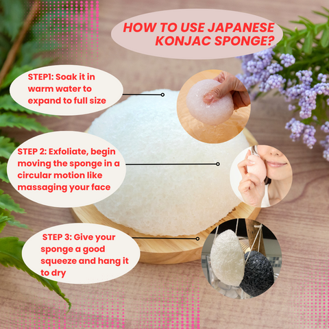 How to use Japanese Konjac Sponge