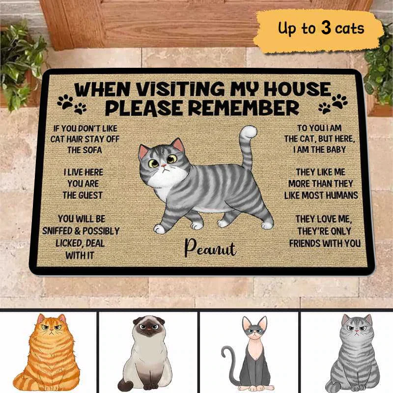 1 Piece Pet Couple Cat, Letter Slogan Design Door Mat, Cartoon Cute  Non-slip, Water-absorbent, Machine Washable Pet Carpet, Kennel Cathouse Pet  Mat, Suitable For Dog And Cat Lovers Interior Decoration, Pet Cooling