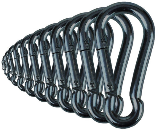 KINLINK 10 Pack 304 Stainless Steel Carabiner Clip, 3.54 inch