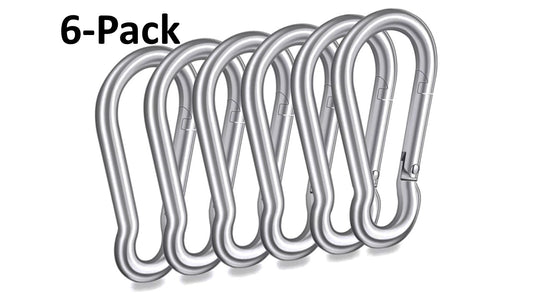 Heavy Duty 3.2 Aluminum Carabiner Wire Gate Spring Snap Clip Link Hoo –  EZAIZAI