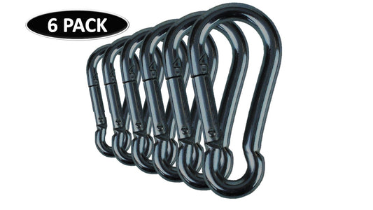 30 Pack Spring Snap Hooks, 260Lbs Load Capacity Zinc-Galvanized Steel Quick  Link, M6x 60MM Keychain Carabiner Clips for Swing and Hammocks, Perfect