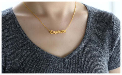 Name Plate Necklace